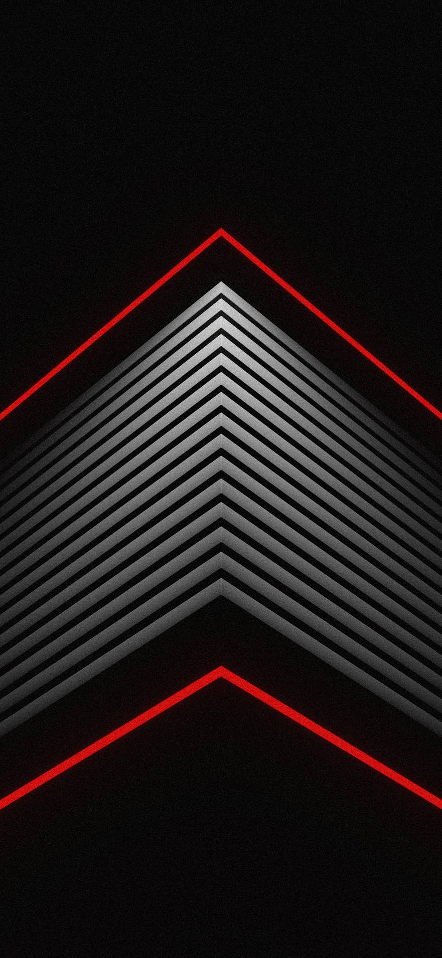 887x1920 Download iPhone 14 Pro Black Red Roof Wallpaper