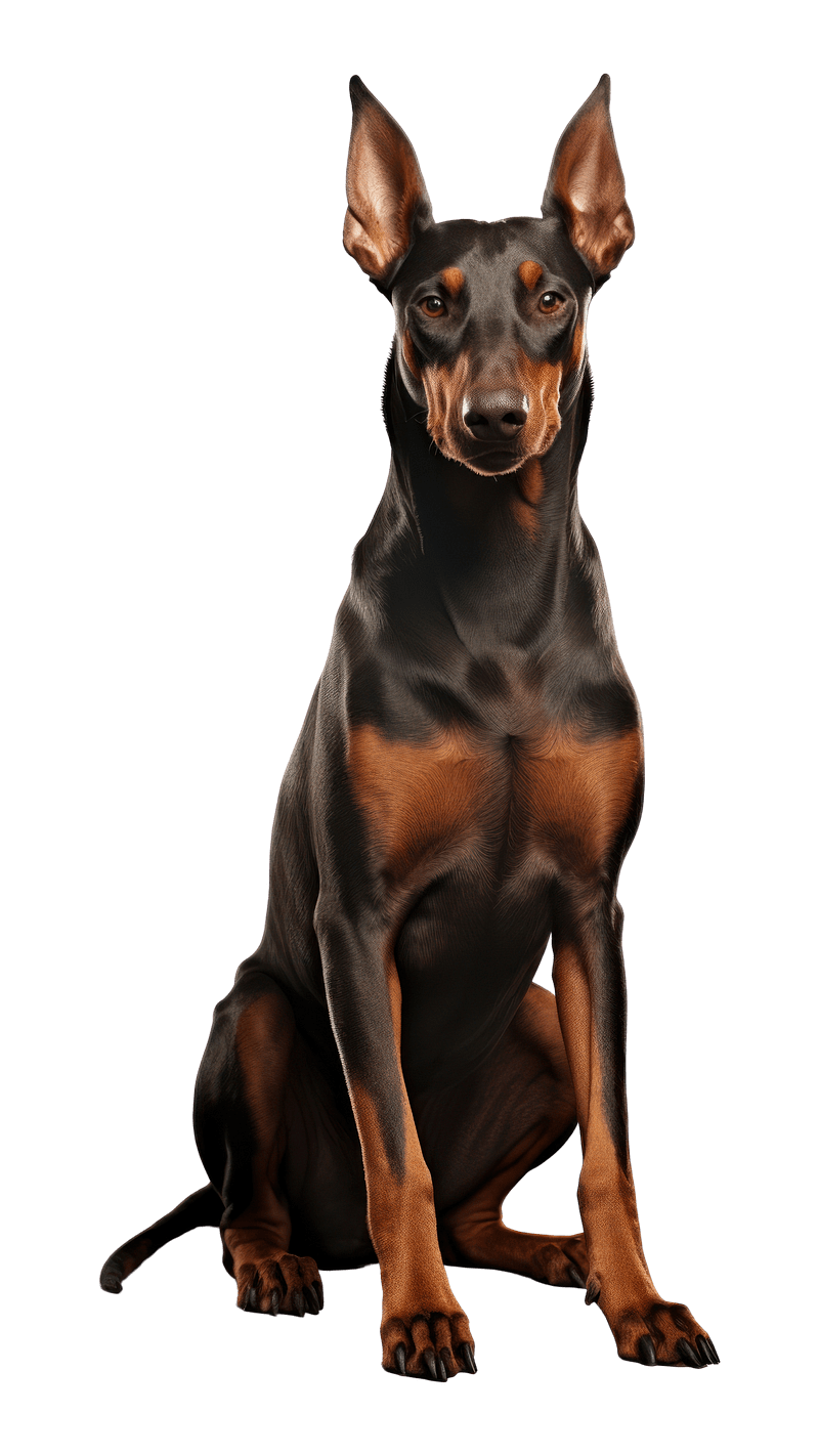 800x1422 Doberman Illustration Image Wallpaper