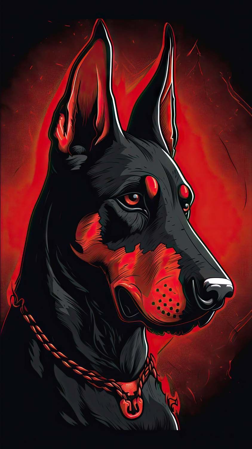 844x1500 Dobermann Dog iPhone Wallpaper HD iPhone Wallpaper