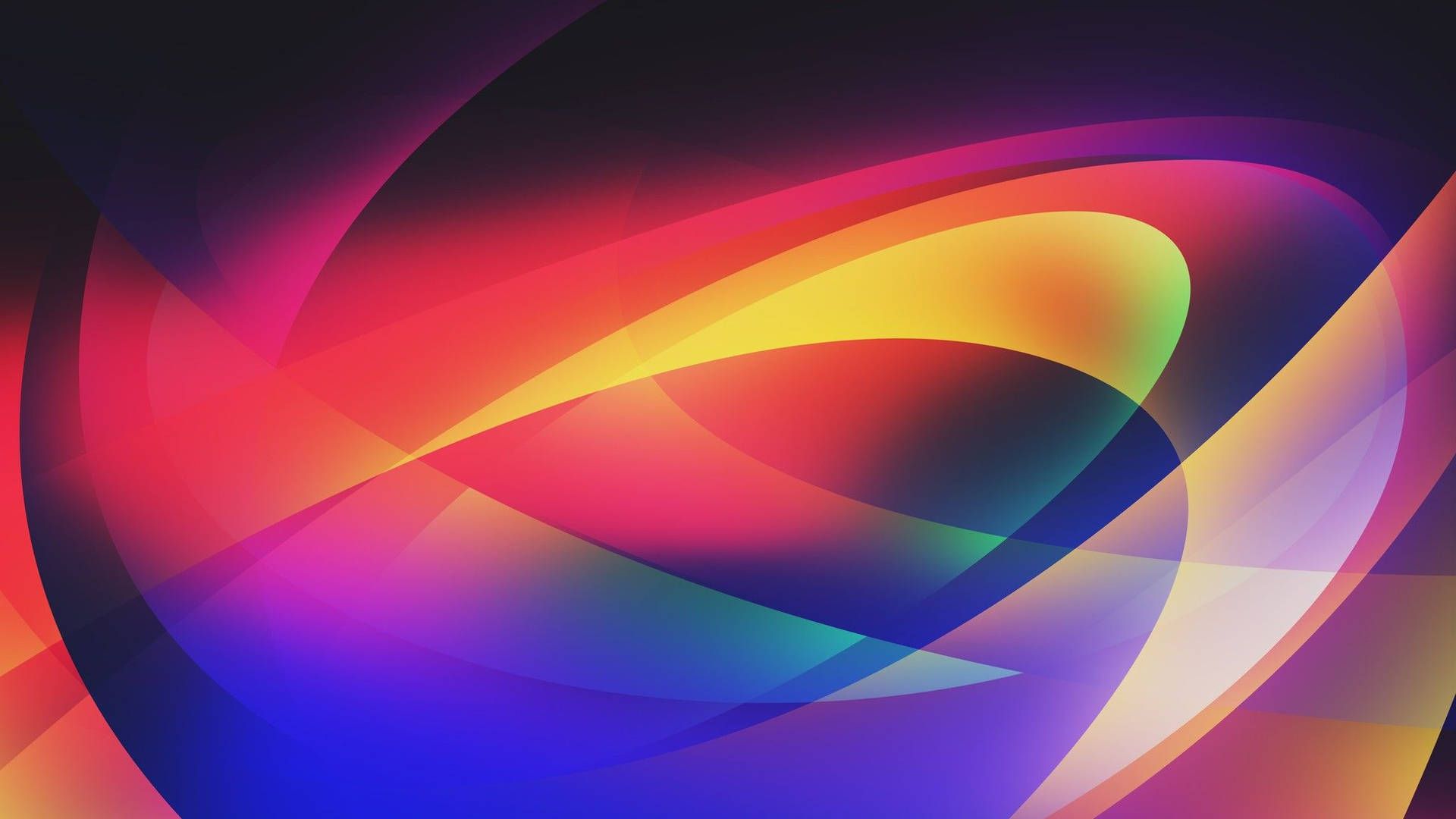 1920x1080 Download Colorful Curve Lines Abstract Wallpaper
