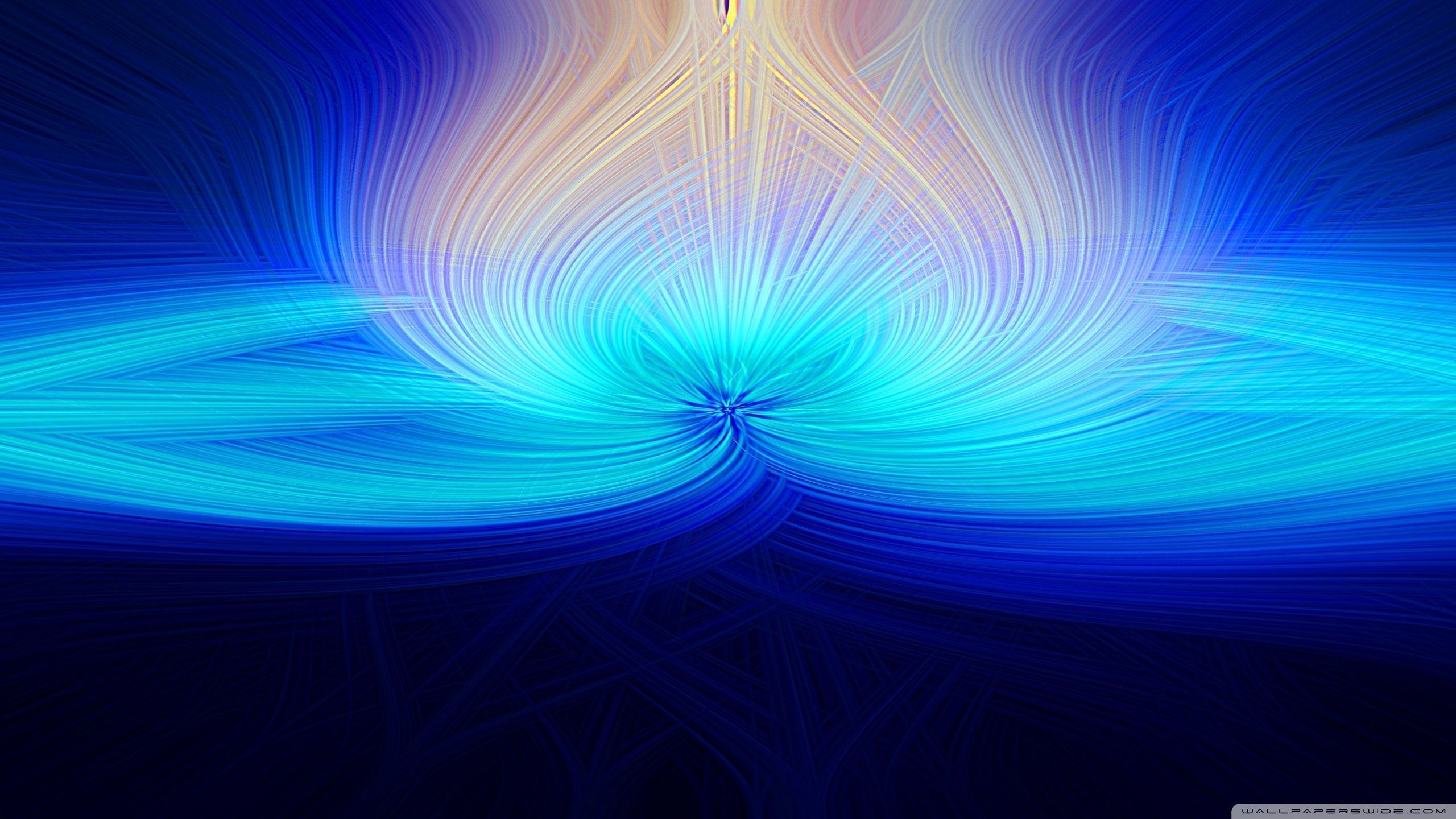 2560x1440 Abstract Fibers, Golden 4K UHD Wallpaper for UltraHD Desktop and TV : Widescreen and UltraWide Display : Dual Monitor : Smartphone and Tablet Devices