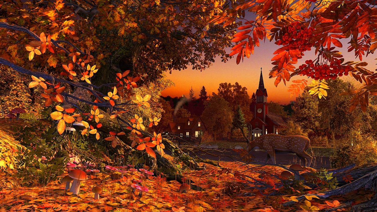 Autumn Landscape 3D Desktop Wallpapers - Top Free Autumn Landscape 3D  Desktop Backgrounds - WallpaperAccess
