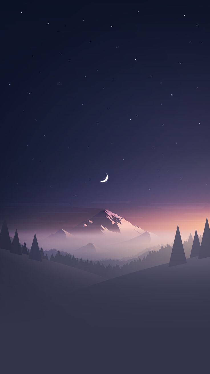 736x1308 digital art, Nature, Mountains