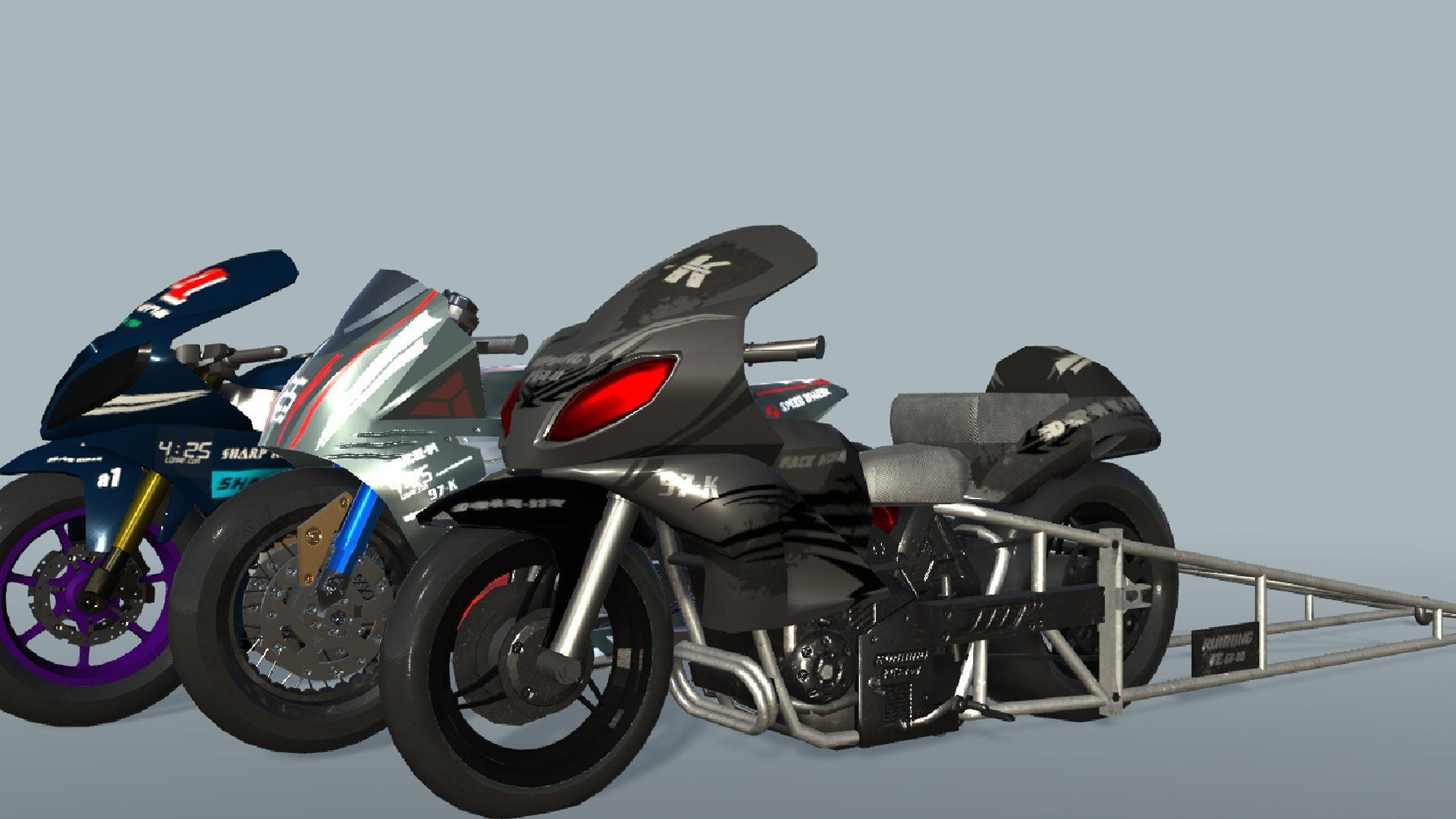 1920x1080 Drag Race Bikes model