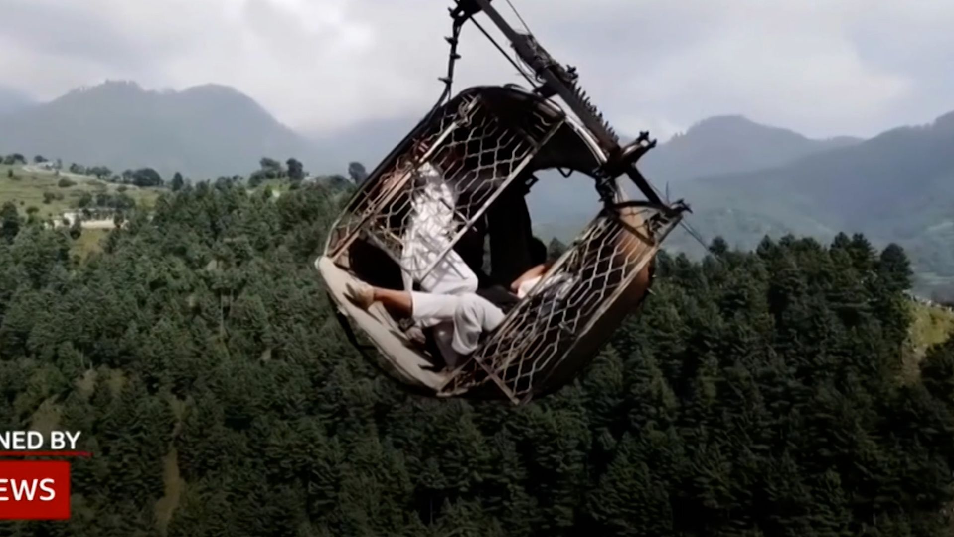 1920x1080 New drone video shows harrowing Pakistan cable car ordeal