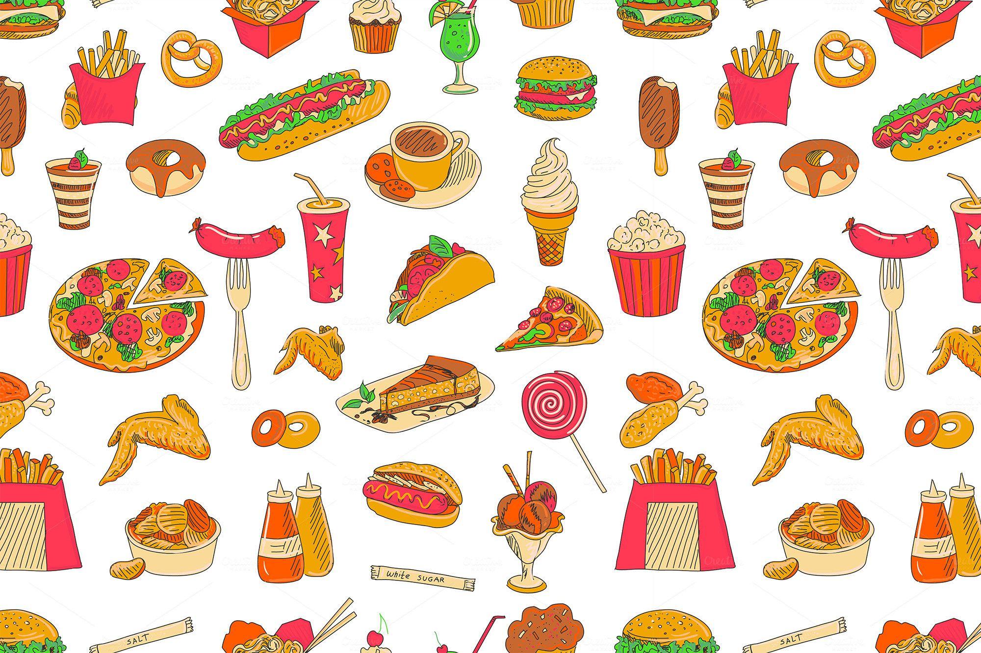 Cute Food Wallpapers - Top Free Cute Food Backgrounds - WallpaperAccess