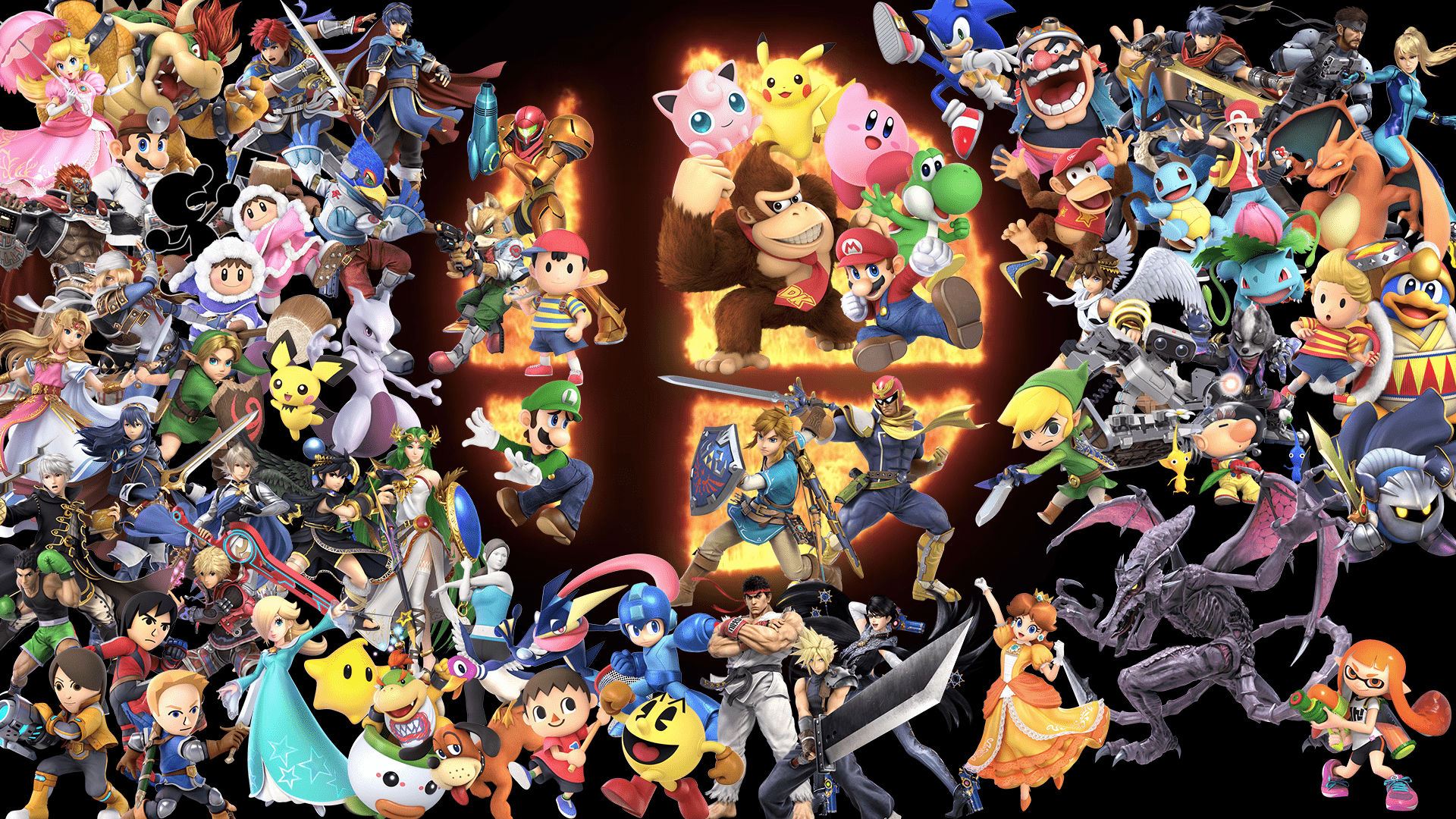 super smash bros ultimate all characters in world of dark