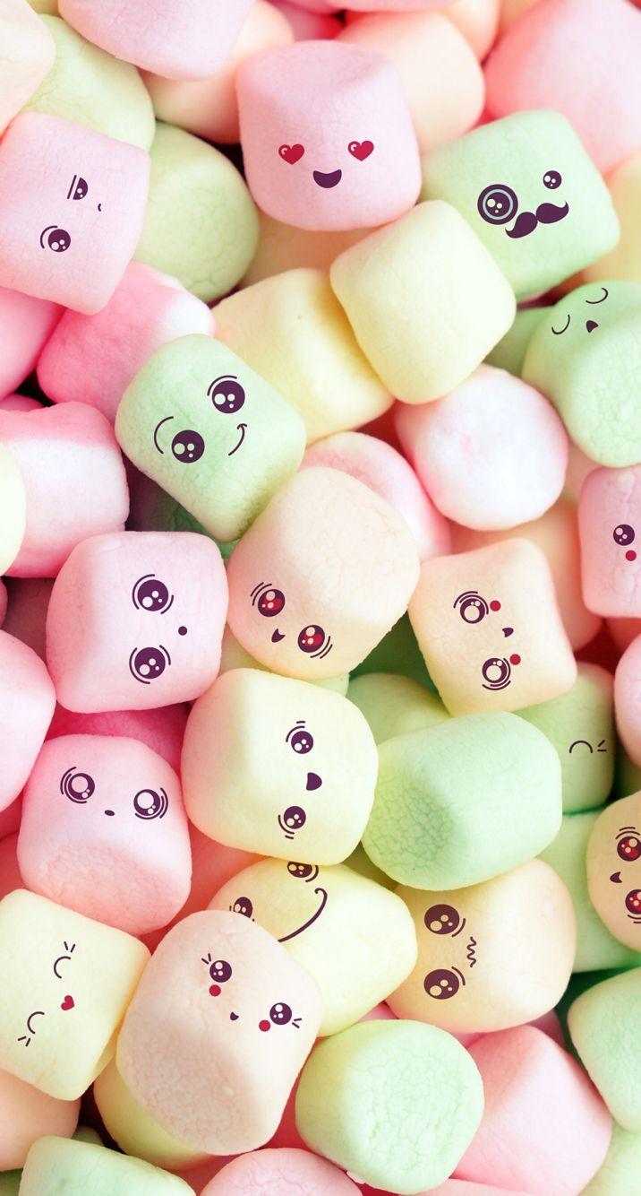 716x1334 Lovely marshmallow. Phone. Marshmallow, Wallpaper