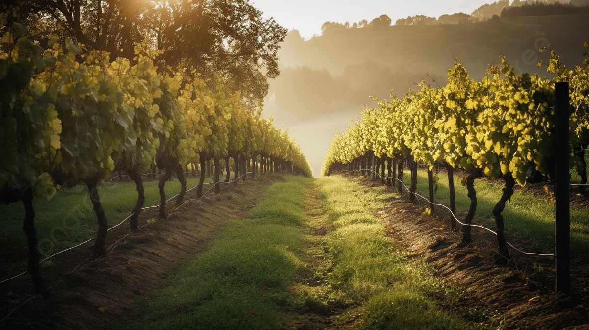 1200x673 The Vineyard Rows Of A Valley At Sunrise Background, Picture Of Vineyard, Vineyard, Vineyards Background Image And Wallpaper for Free Download