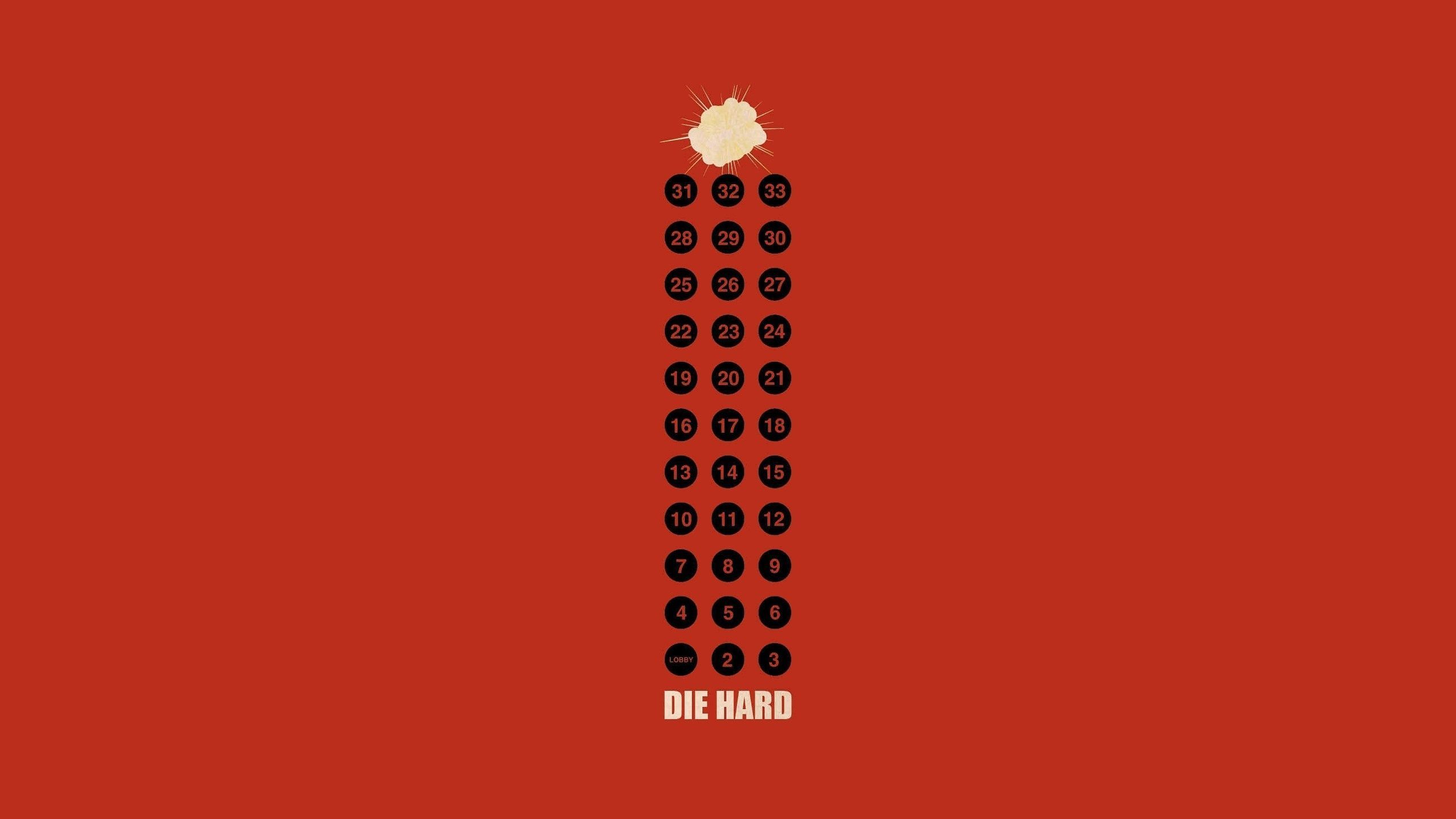 2560x1440 die hard movies artwork minimalism, HD Wallpaper