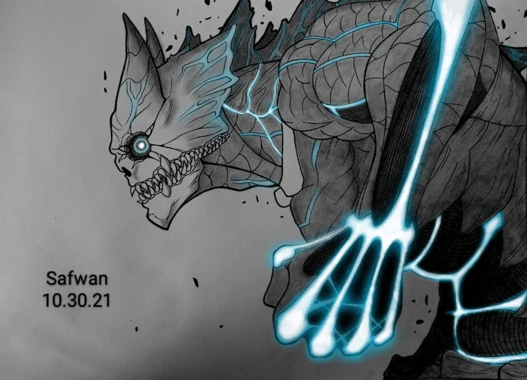 1080x779 Kaiju No. 8 fanart I made a while ago