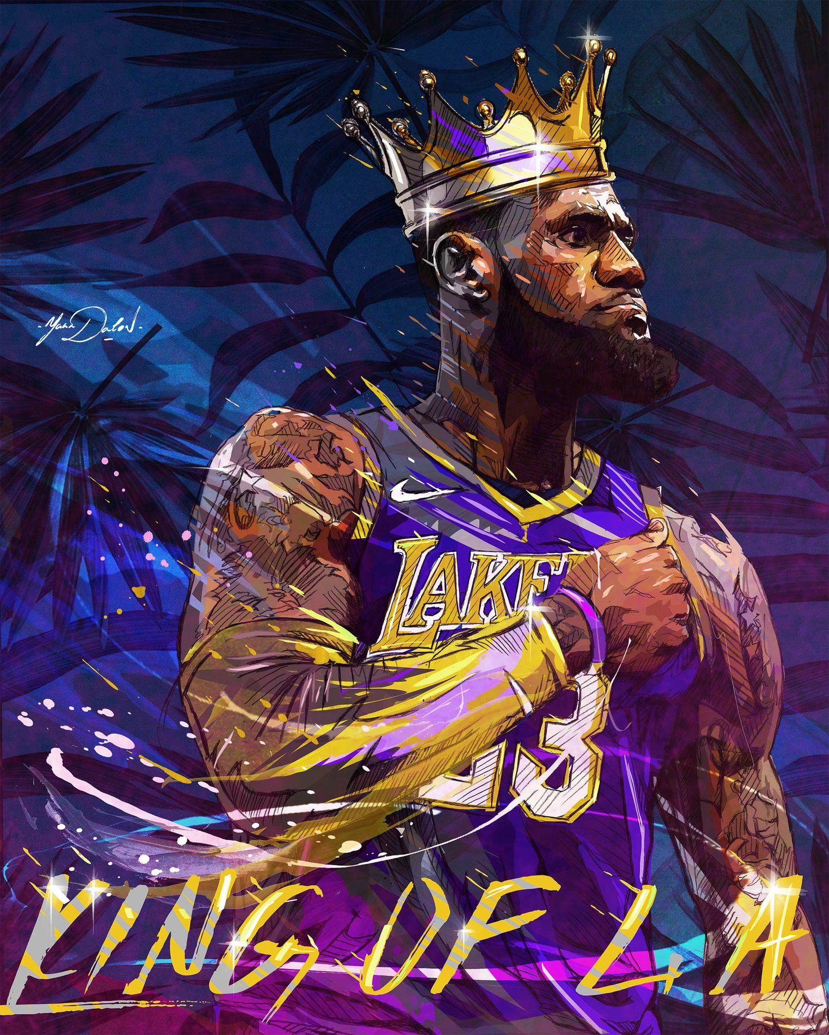 Hình nền 1640x2048 Lebron James Lakers