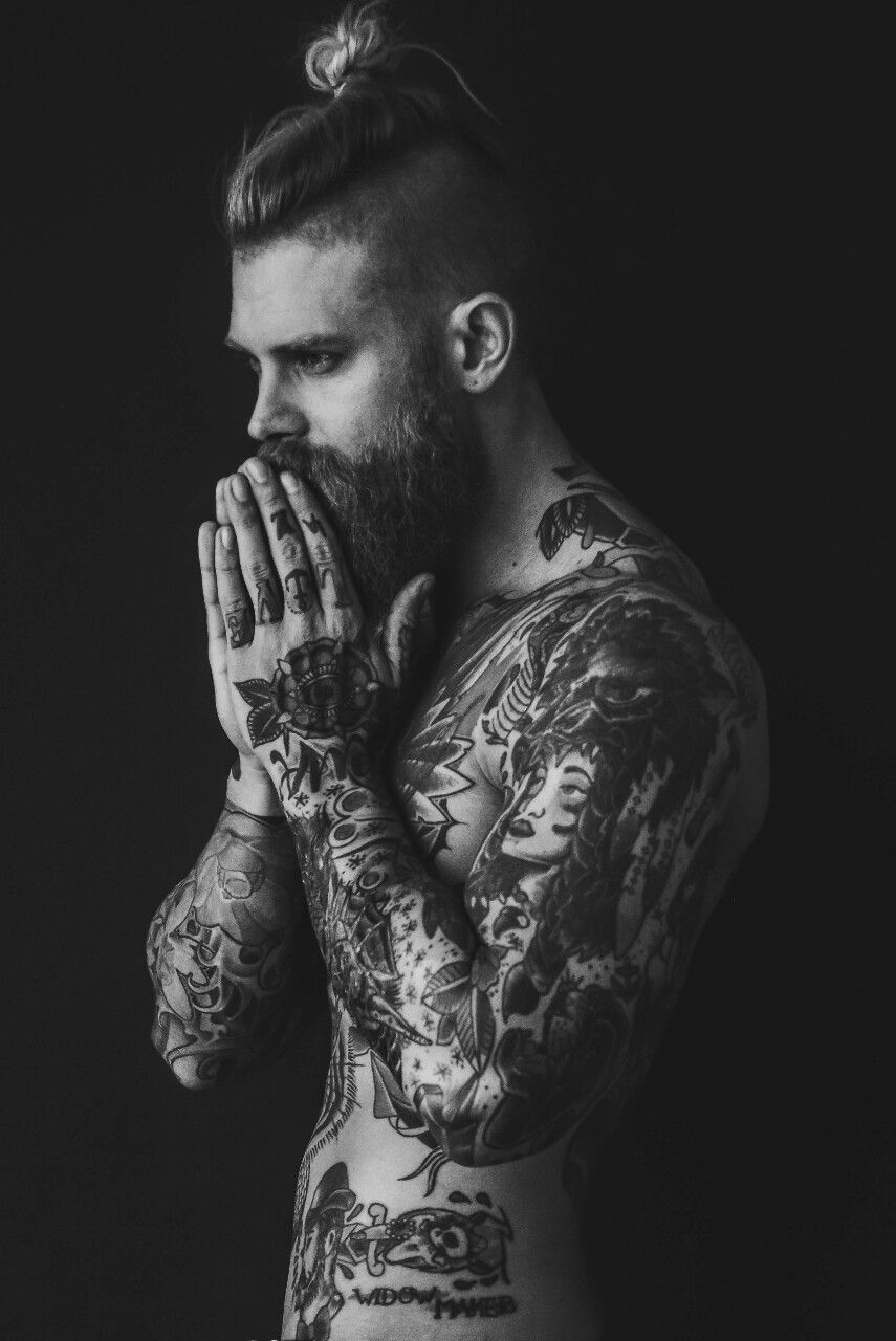 855x1280 tattoo man wallpaper, black, photograph, facial hair, chin, arm