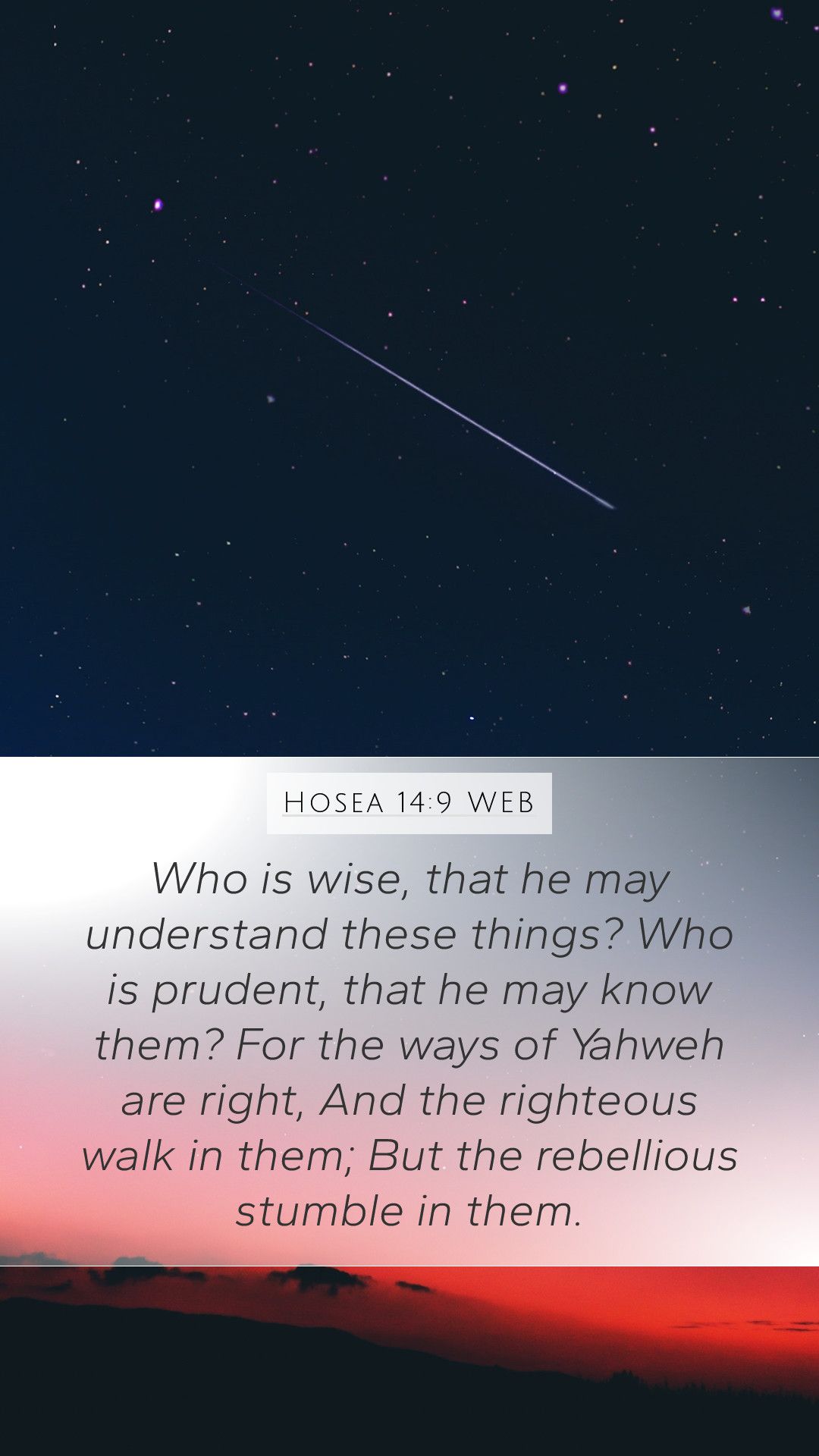1080x1920 Hosea 14:9 WEB Mobile Phone Wallpaper is wise, that he may understand these things?