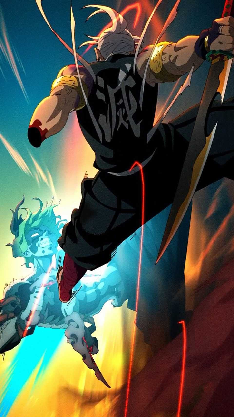 960x1707 Tengen Vs Gyutaro Wallpaper Explore more Demon Slayer, Hashira's, Hero, Mysterious Demon, Tanjiro Kamado wallpaper. ht. Anime, 1080p anime wallpaper, Slayer anime