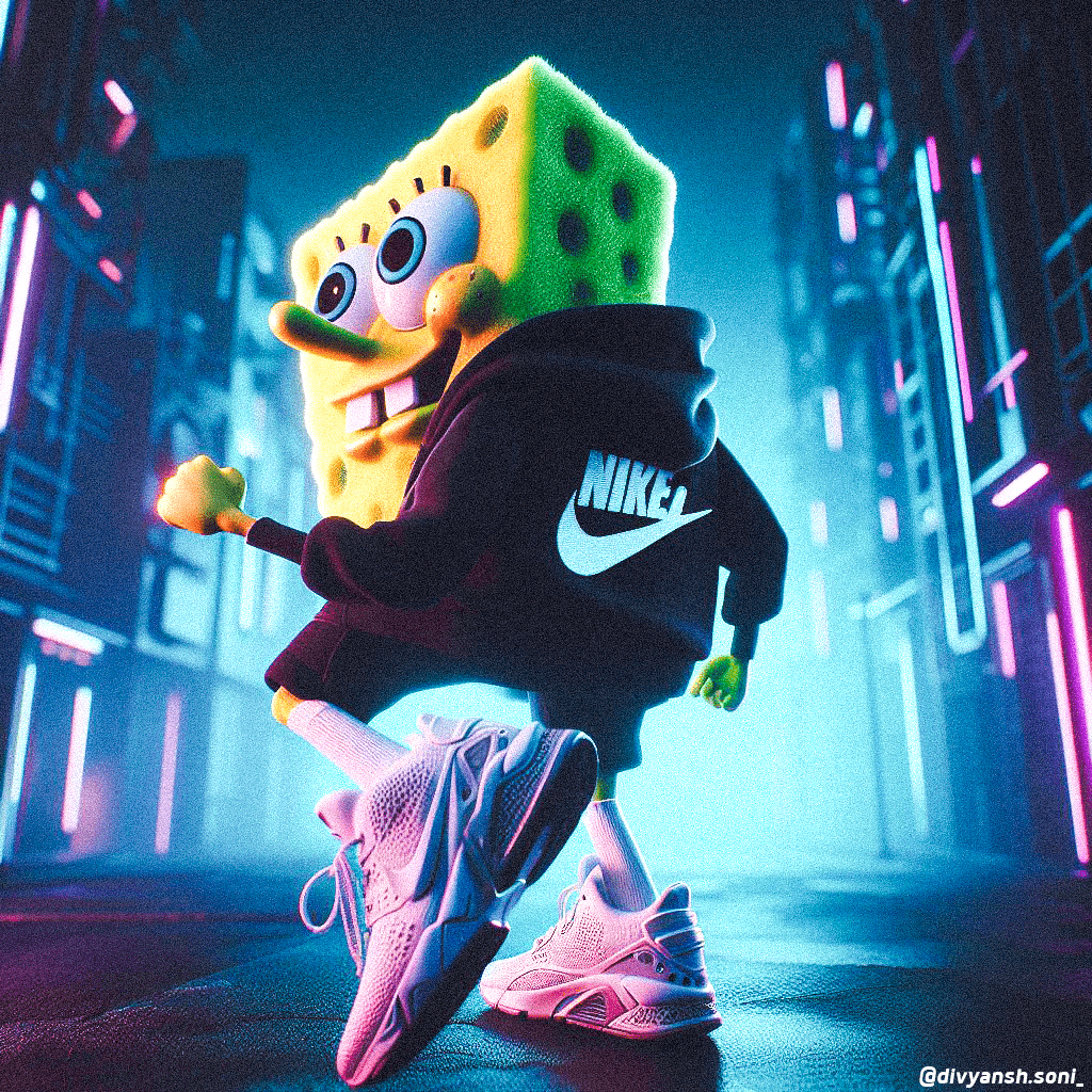 1024x1024 Your Fav. Cartoon characters as NIKE models