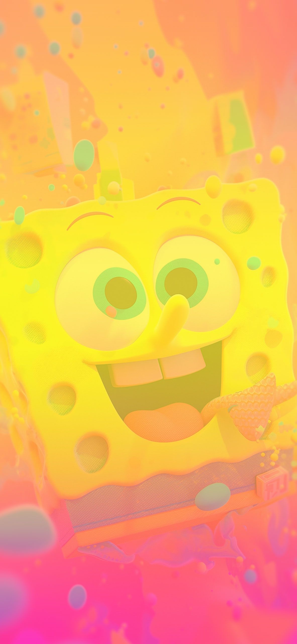 1183x2560 Happy Spongebob Colorful Wallpaper Spongebob Wallpaper