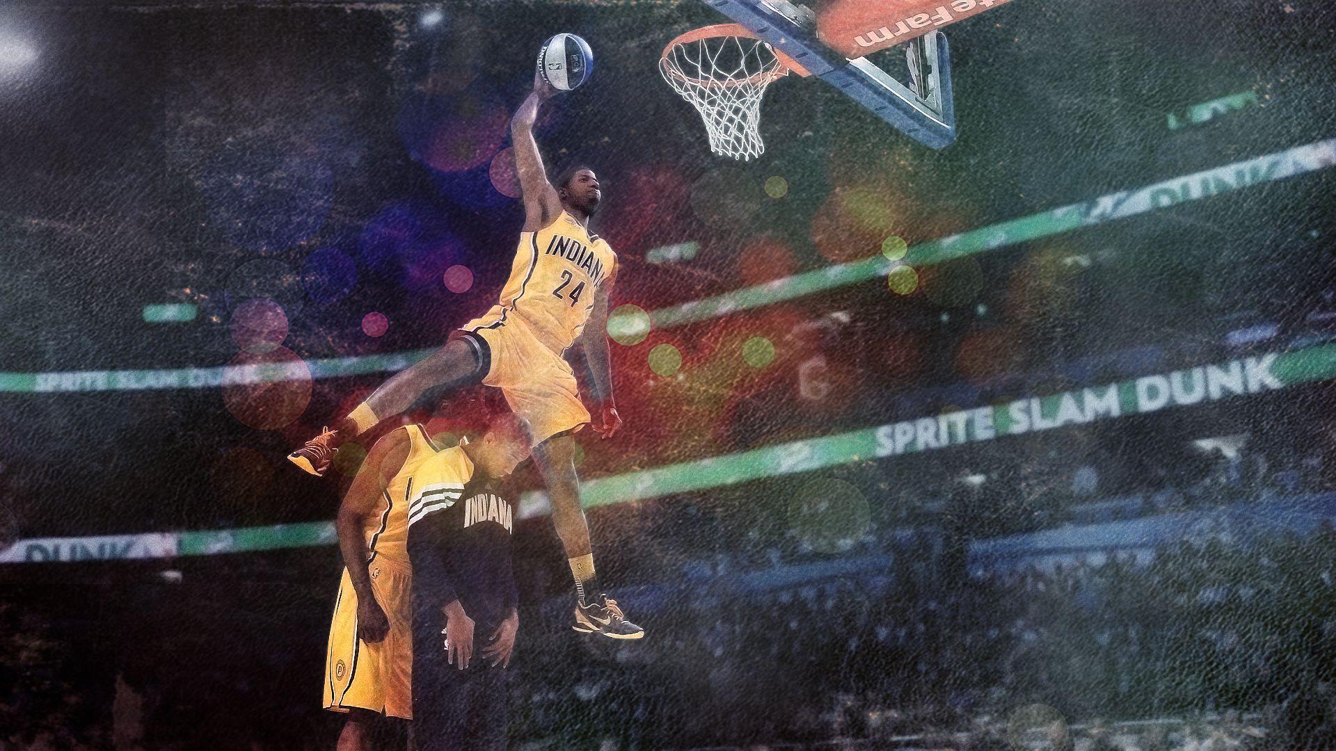 1920x1080 Paul George 2013 Dunk Wallpaper