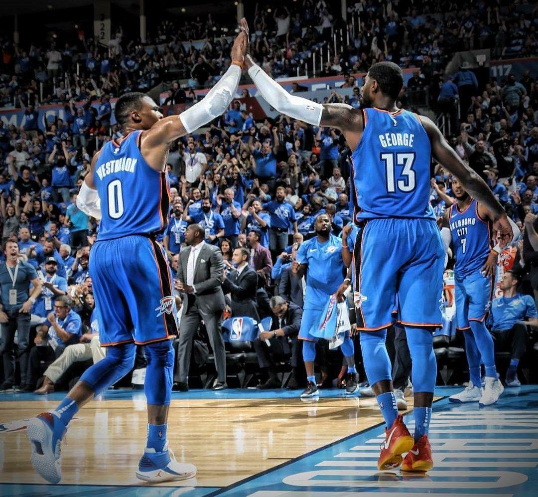 1080x997 Westbrook and Paul George OKC THUNDER. Nba. Nba players