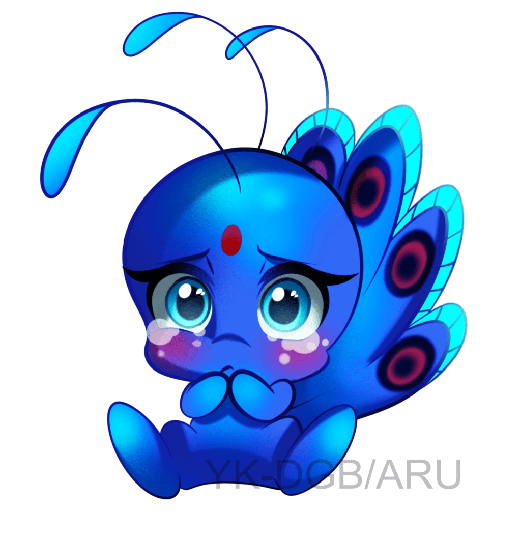 1024x1059 Peacock Kwami Ladybug fan Art