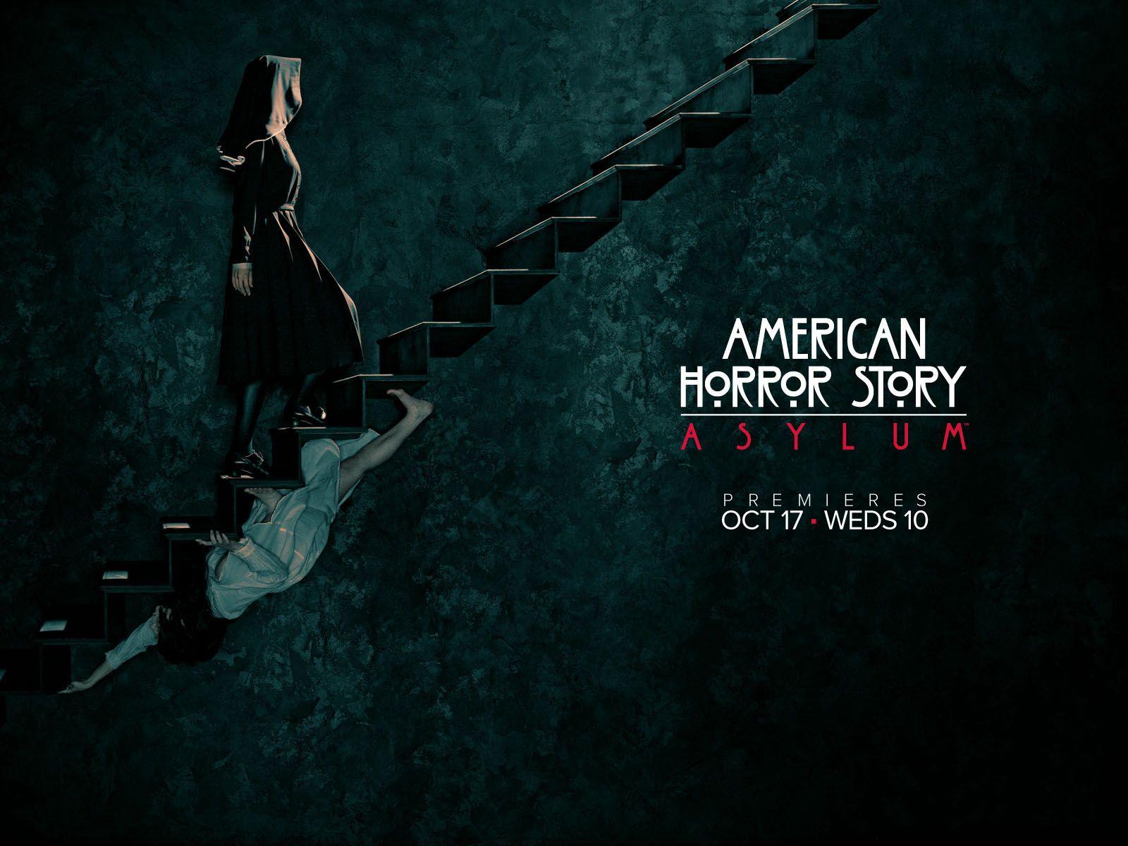 1600x1200 American Horror Story Asylum Creepy Stairs Nun television