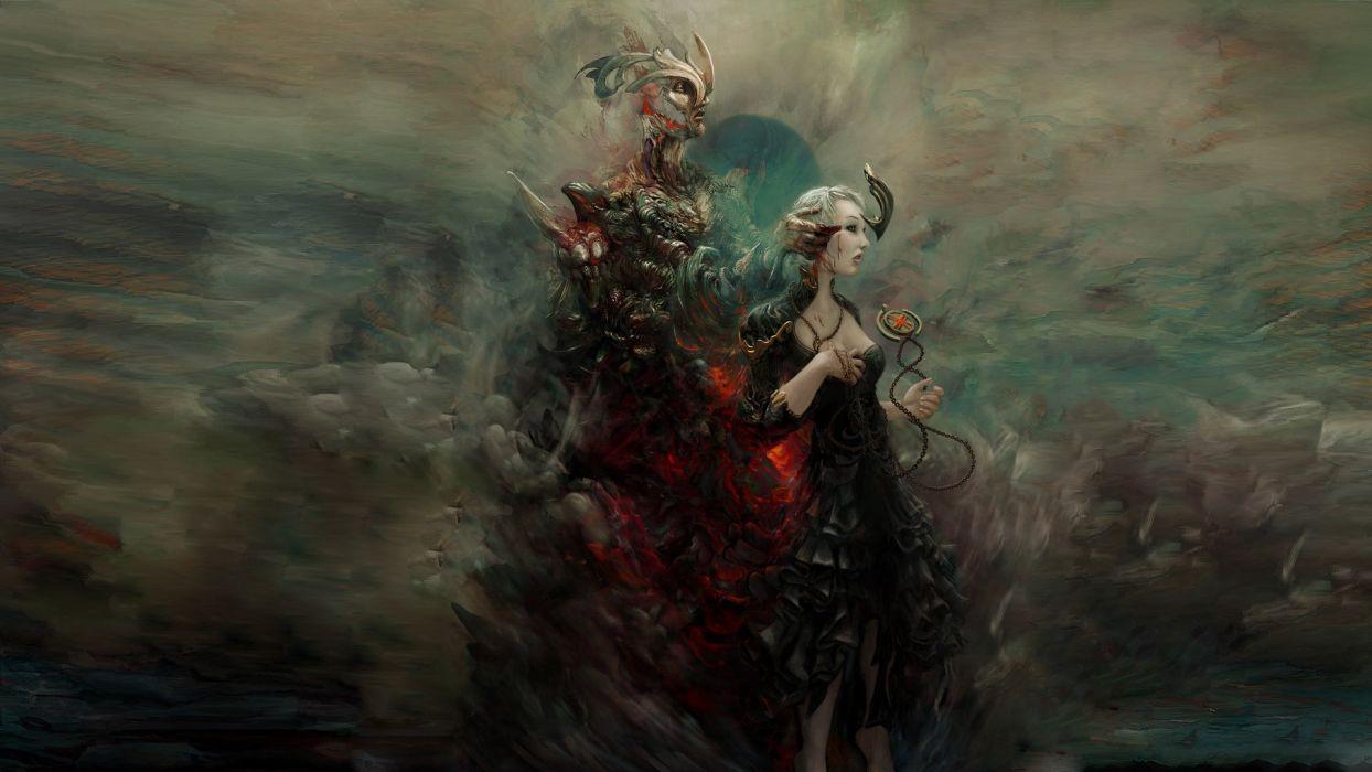 1244x700 Rafael Sarmento dark demon satan hell occult horror scary