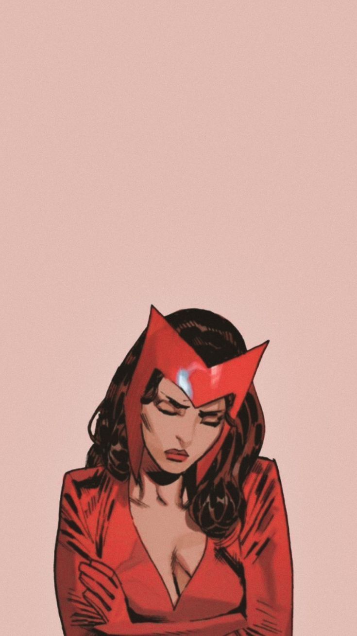 735x1307 Wanda. Wallpaper. Scarlet witch comic, Man illustration, Scarlet witch marvel