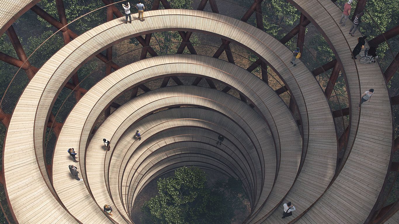 1366x768 wallpaper for desktop, laptop. architecture circle nature