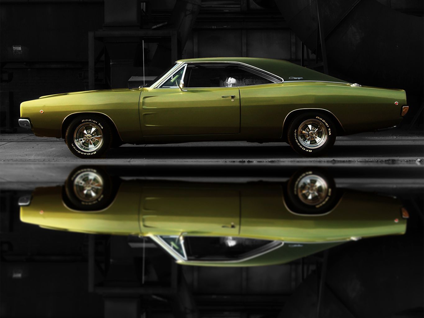 1365x1024 Wallpaper Dodge Charger 1968 Cars