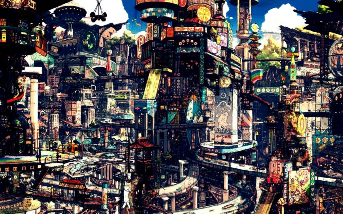 1190x744 Japanese Art Desktop Background