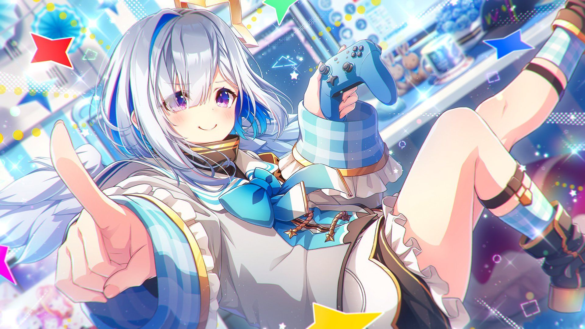 1920x1081 Anime Virtual Youtuber HD Wallpaper