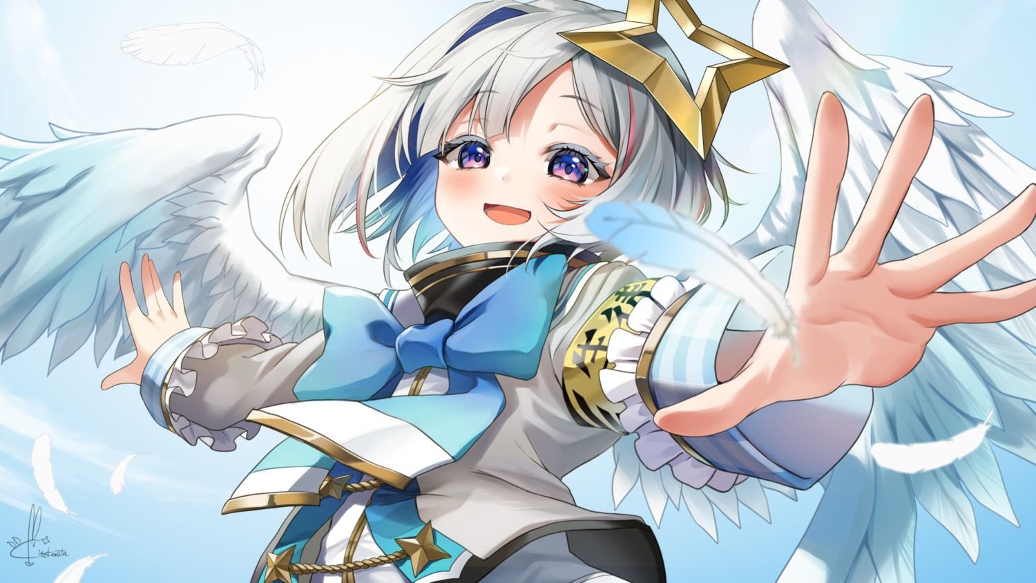 1500x844 kito koruta hololive amane kanata wallpaper wings