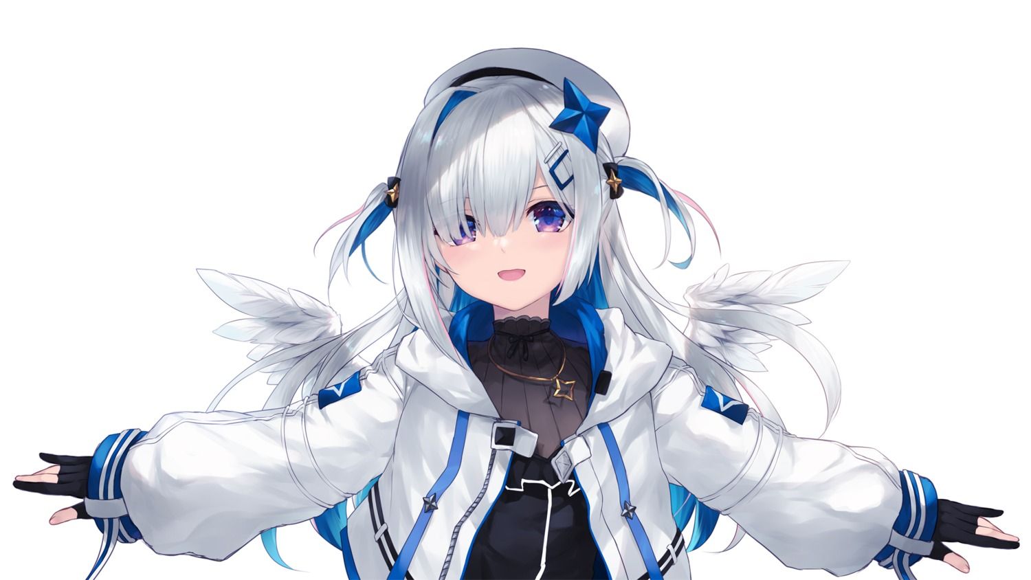 1500x844 cait hololive amane kanata wallpaper wings