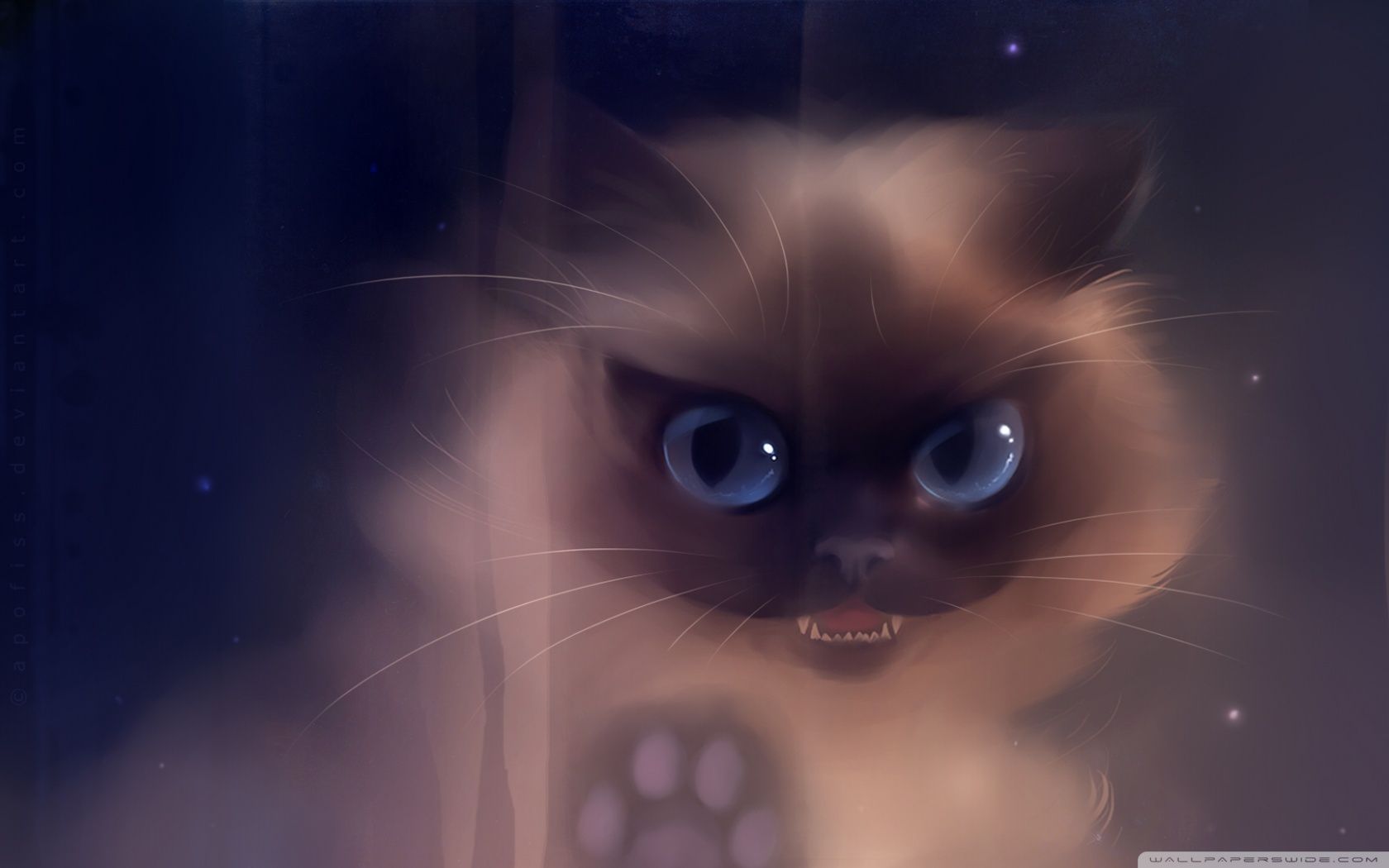 1680x1050 Bad Kitty Painting Ultra HD Desktop Background Wallpaper for 4K UHD TV : Widescreen & UltraWide Desktop & Laptop : Tablet