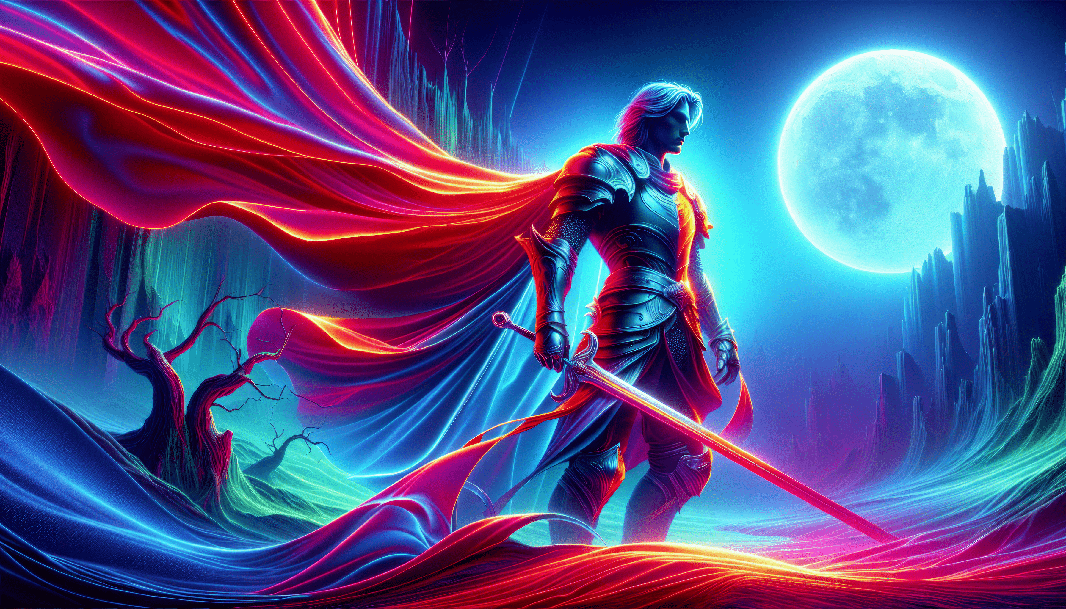 3584x2048 Knight Wallpaper