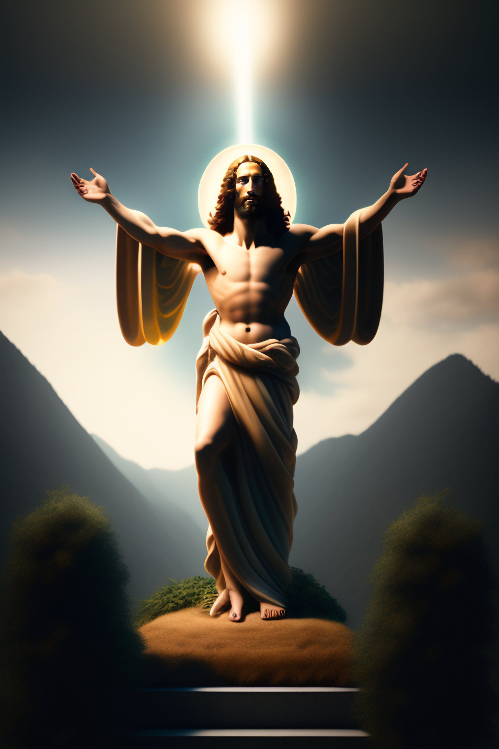 2048x3072 Lexica photo of the second coming of Jesus Christ
