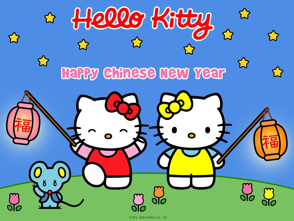 1024x768 Hello Kitty. Hello.Pixel