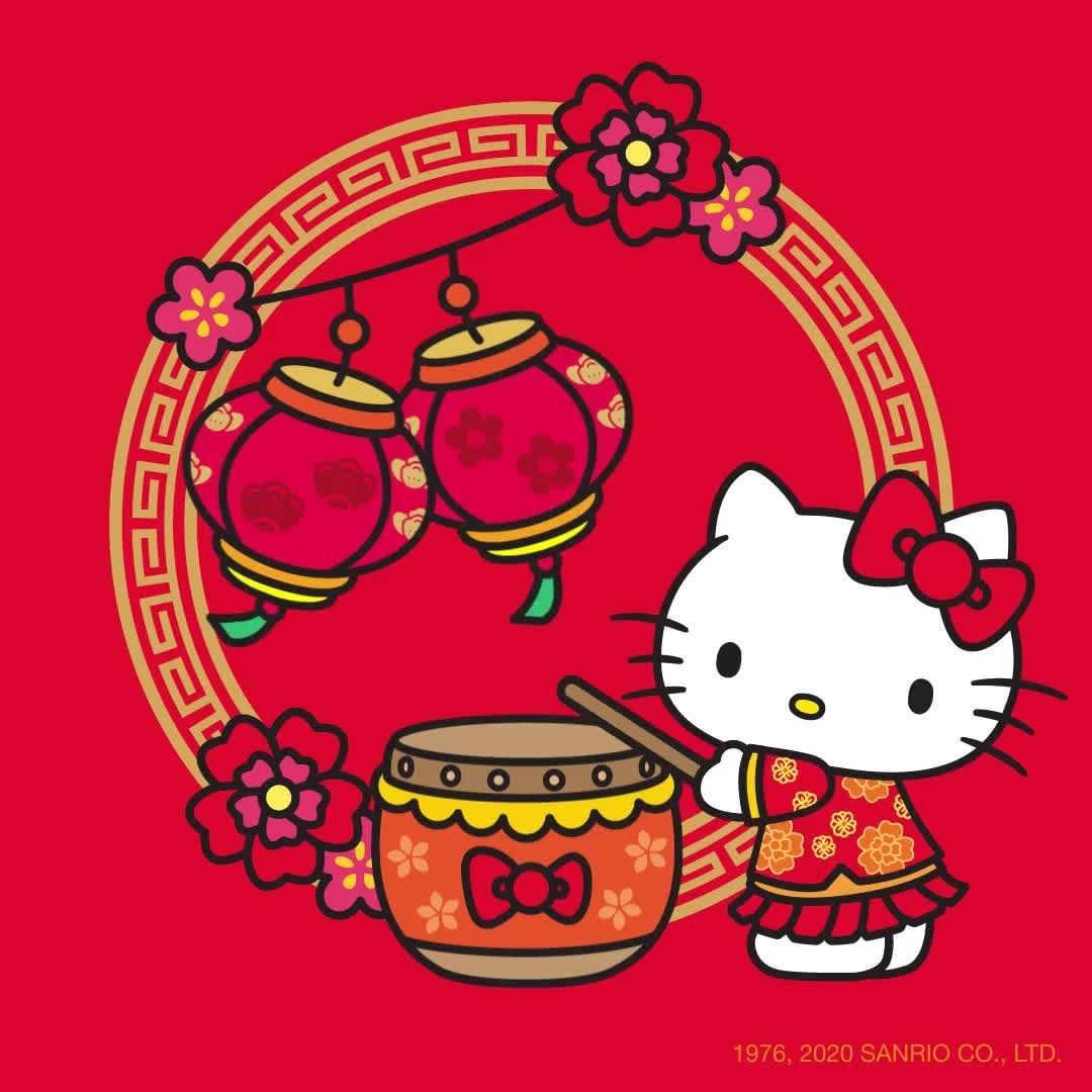 happy chinese new year hello kitty