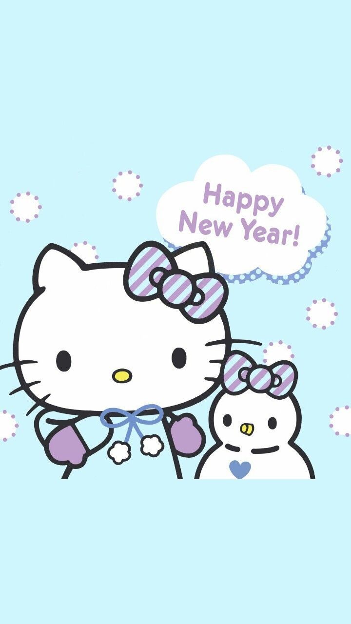 720x1280 Kawaii New Year Wallpaper