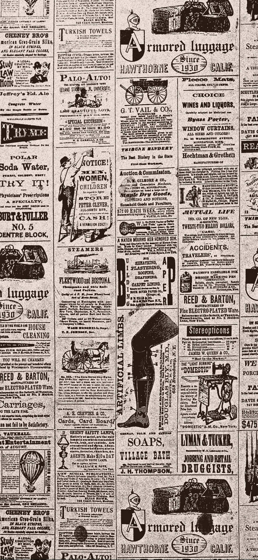887x1920 Download Vintage Newspaper Aesthetic