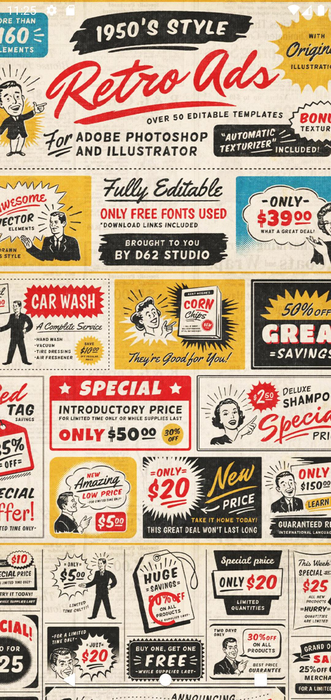 1080x2280 Vintage Wallpaper, Cute Retro APK برای