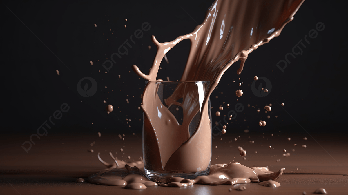1200x673 Chocolate Milk Pouring From Glass On