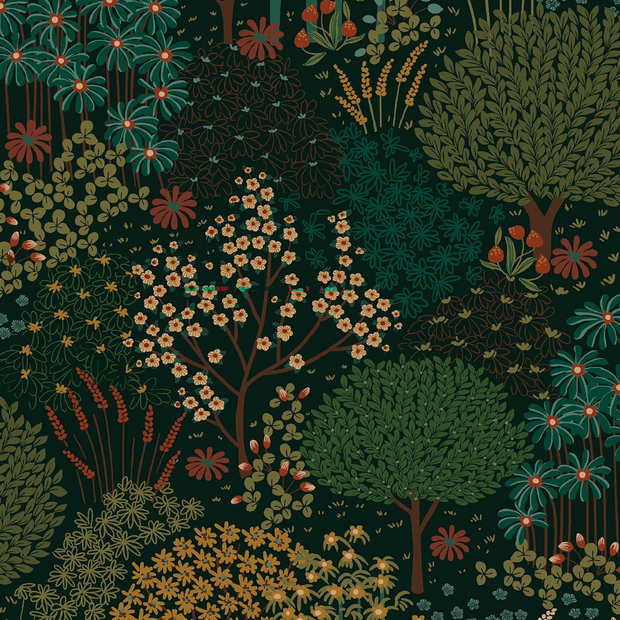 2000x2000 Brown, Fable Forest Removable Wallpaper
