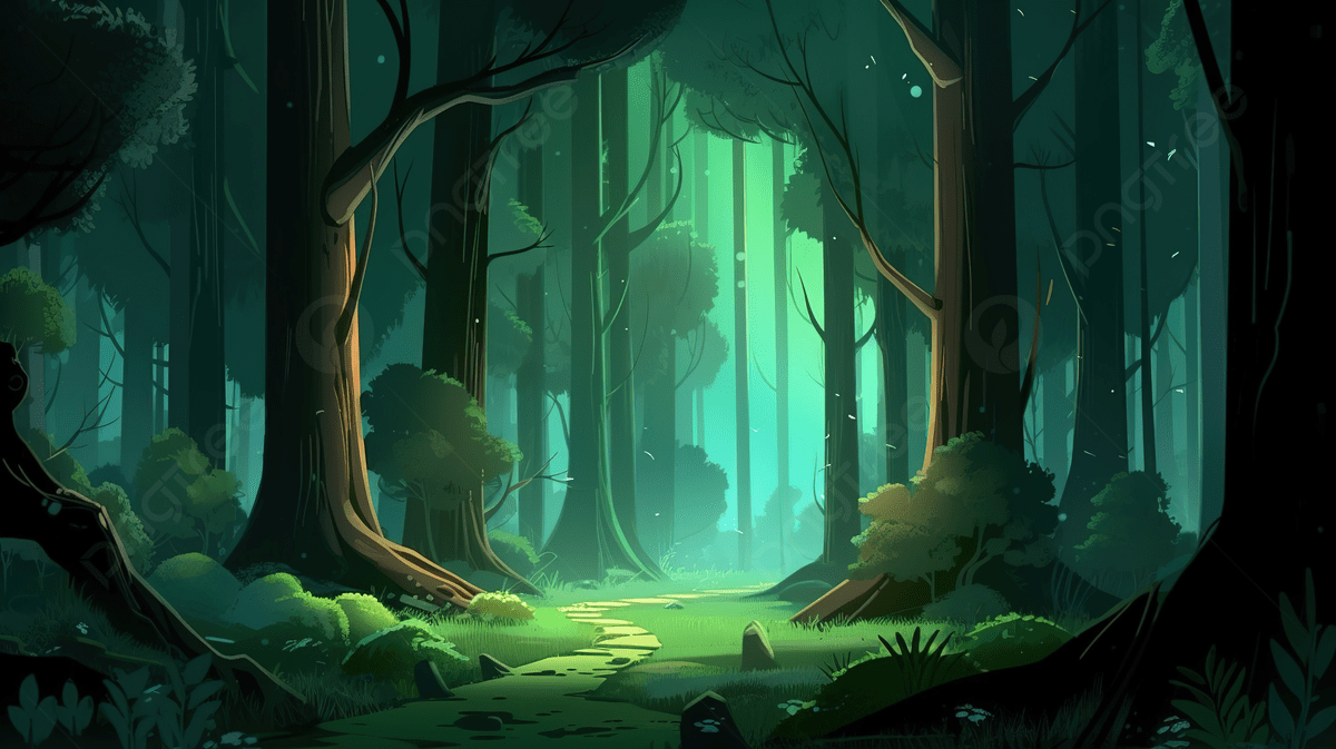 1200x673 Beautiful Cartoon Forest Scene Animated