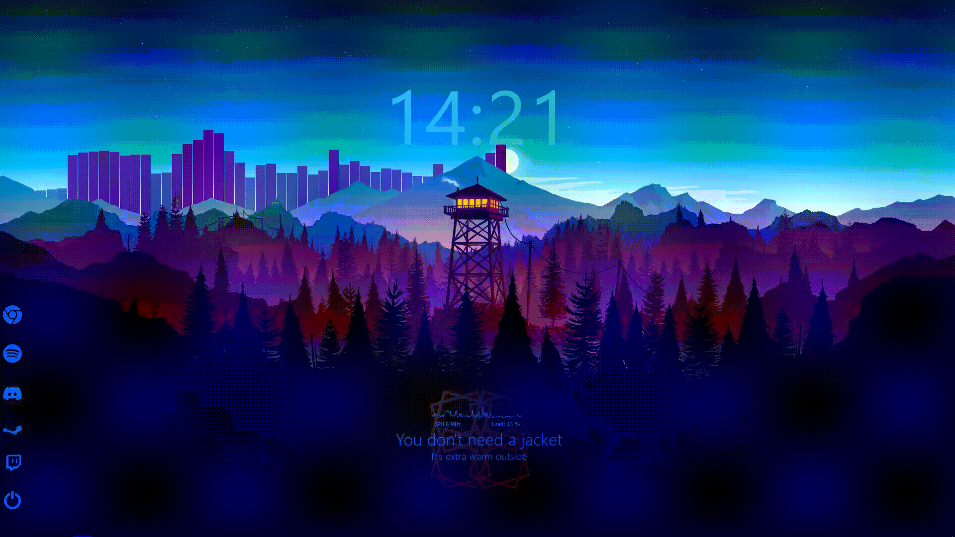 1920x1080 Clean Blue Purple Setup