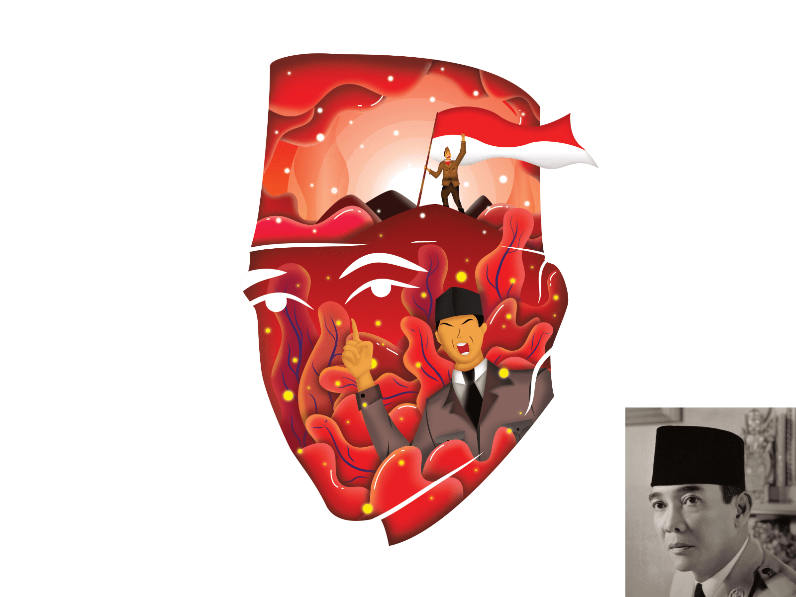 1600x1200 Soekarno by Titis Setyo on Dribbble