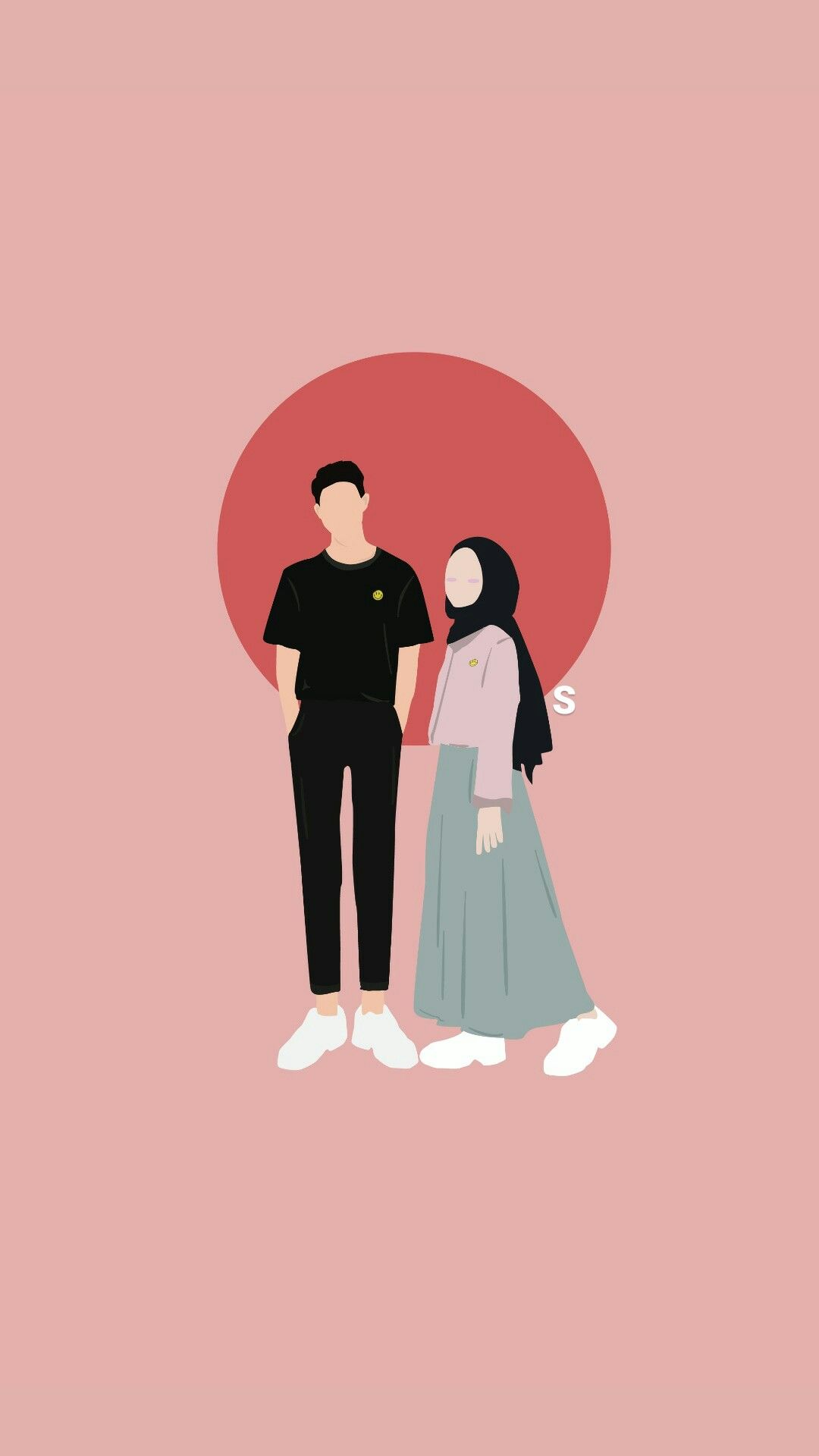 1080x1920 Vector art. Couple