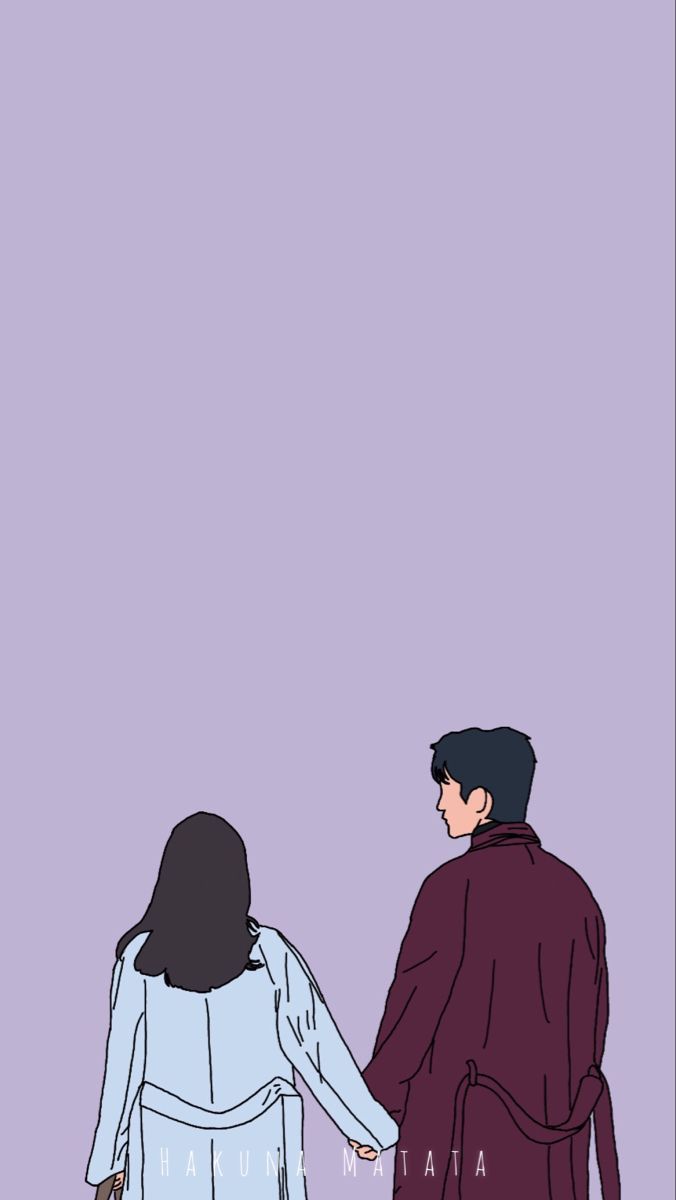 676x1200 Korean Cartoon Couple Wallpaper