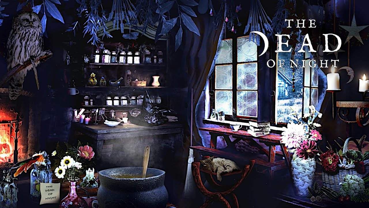 1280x720 Winter Witch Cottage Ambience