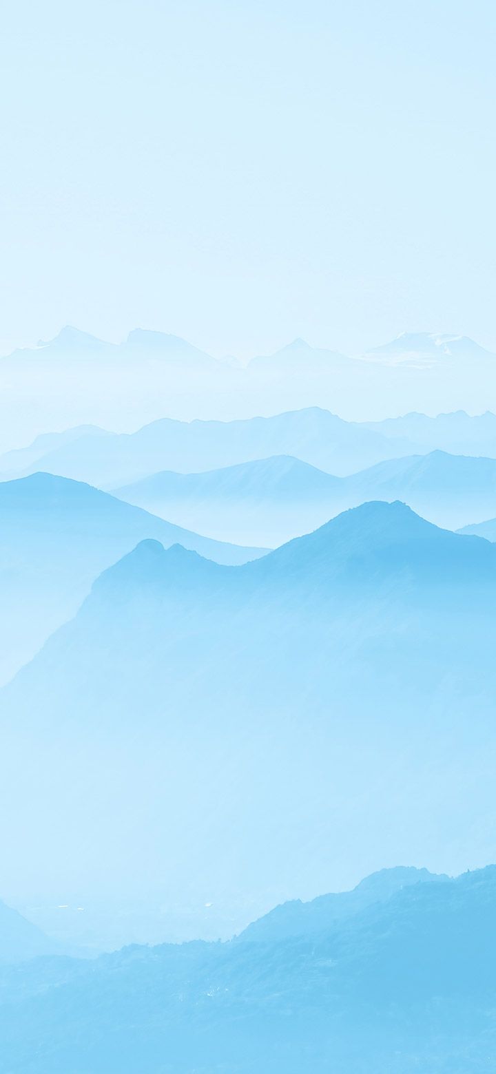 720x1560 Simple Mountains Against Blue Sky 4K